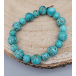 Bracelet en Perles Turquoises