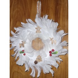 Couronne de Porte en Plumes